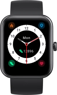 Smartwatch Zwart voor Dames, Heren en Kinderen - Compatibel met Android en iOS