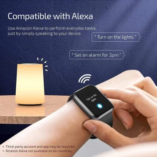 Smartwatch Zwart voor Dames, Heren en Kinderen - Compatibel met Android en iOS