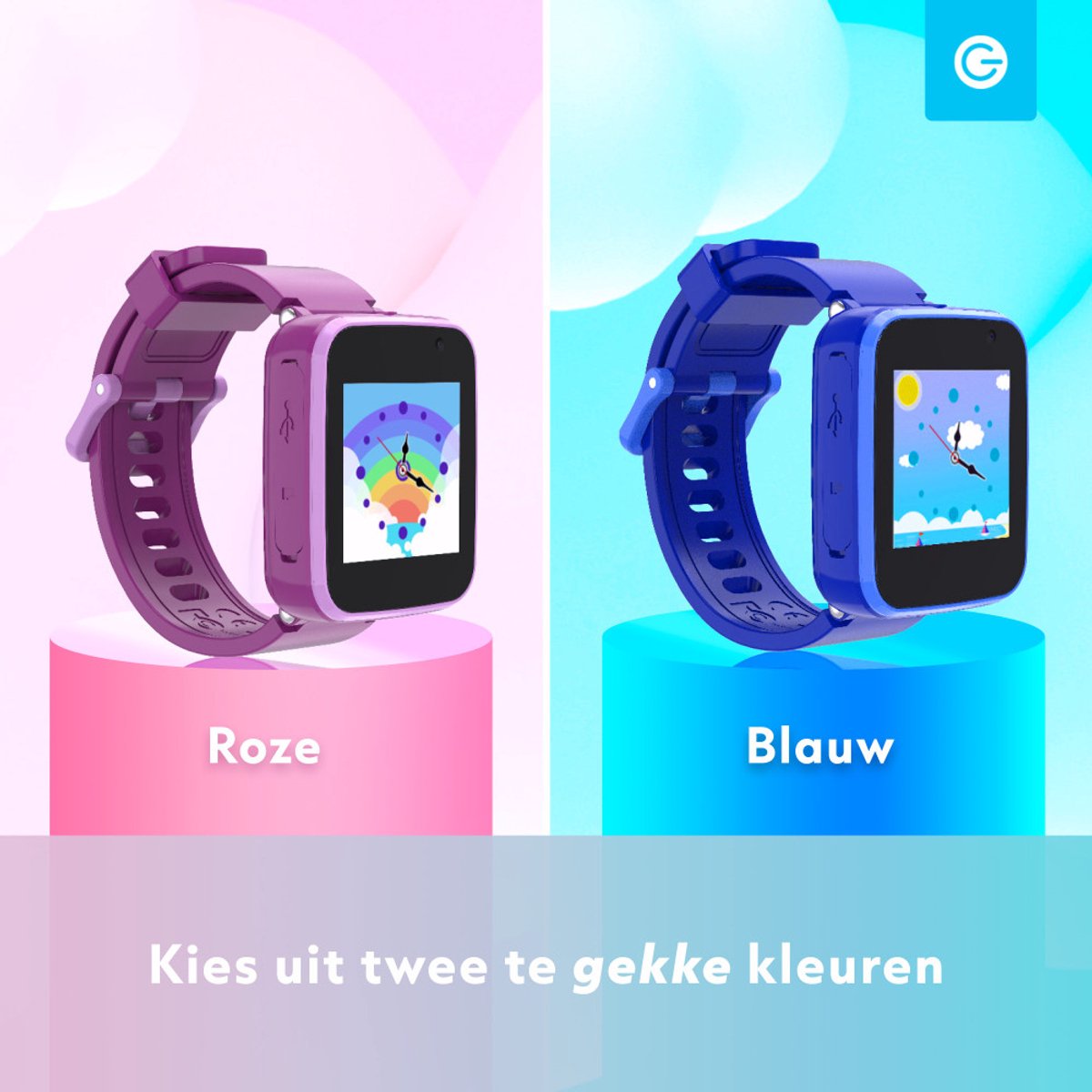 Wat vinden we goed aan de Soundlogic Kinder Smartwatch Blauw met Camera en Touchscreen