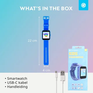 Soundlogic Kinder Smartwatch Blauw met Camera en Touchscreen