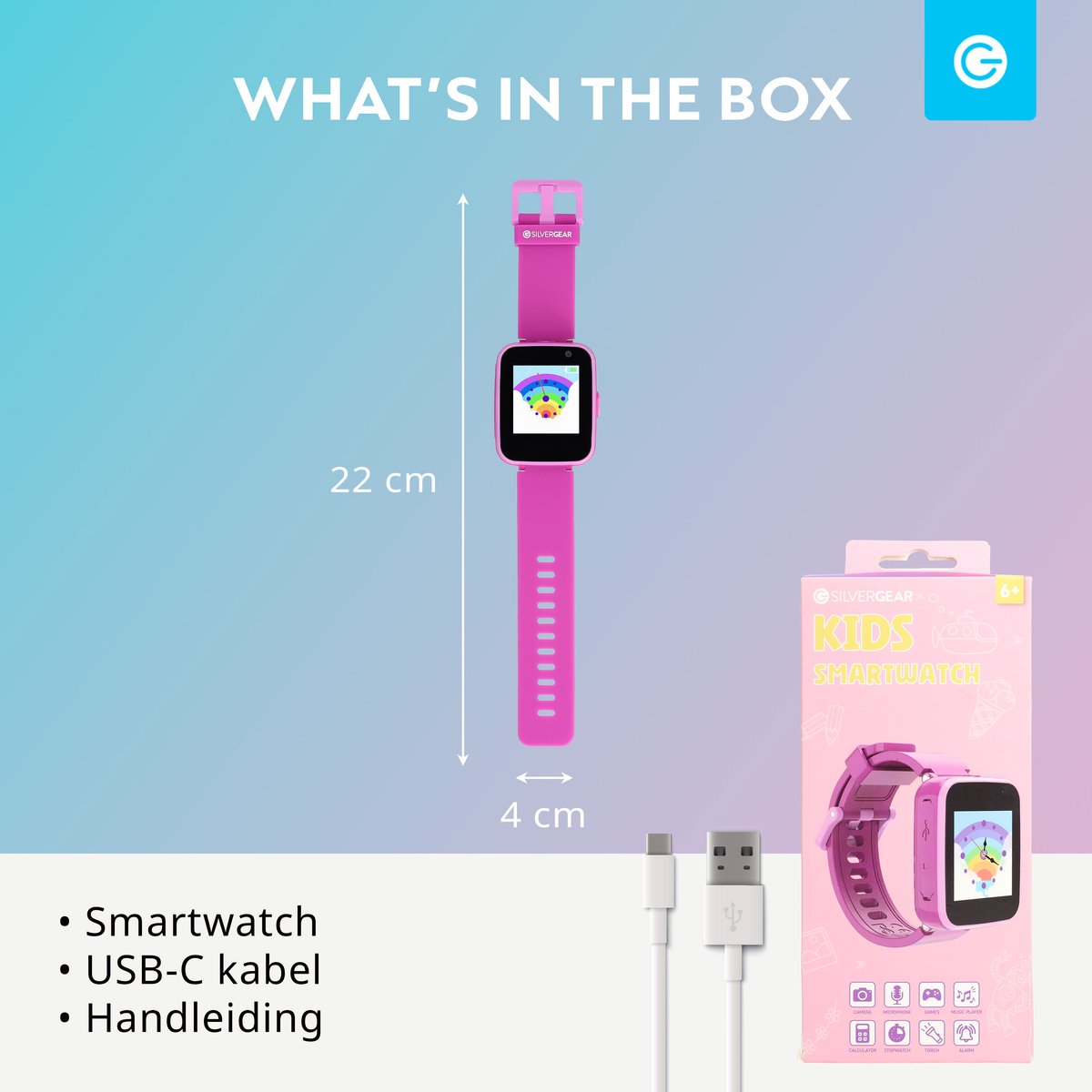 Wat vinden we goed aan de Soundlogic Kinder Smartwatch Roze met Camera en SD-kaart