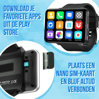 Soundlogic XL Smartwatch 16GB Zilver voor Dames & Heren