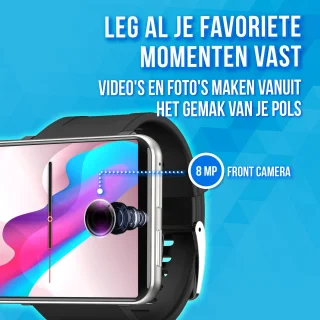 Soundlogic XL Smartwatch 16GB Zilver voor Dames & Heren