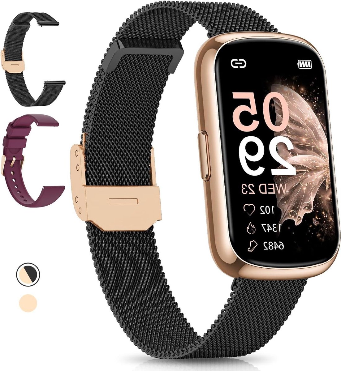 Sporthorloge Dames Smartwatch 1.47 inch Fitnesshorloge IP68 Waterdicht