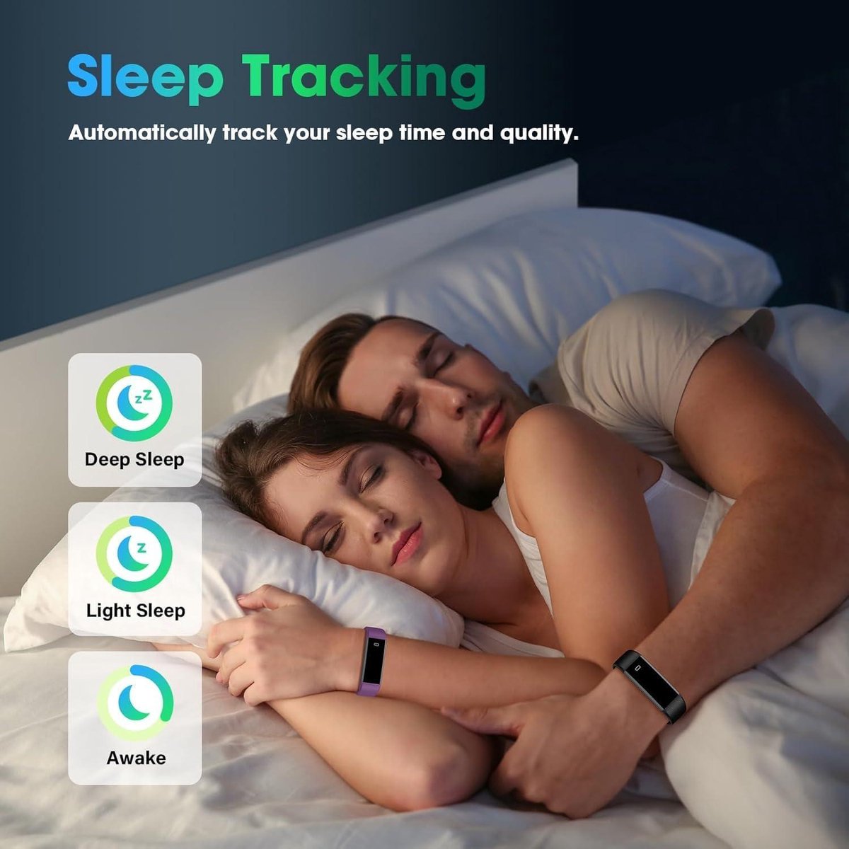 Sporthorloge Smartwatch Activiteitstracker Fitnesstracker Hartslagmeter iOS Android