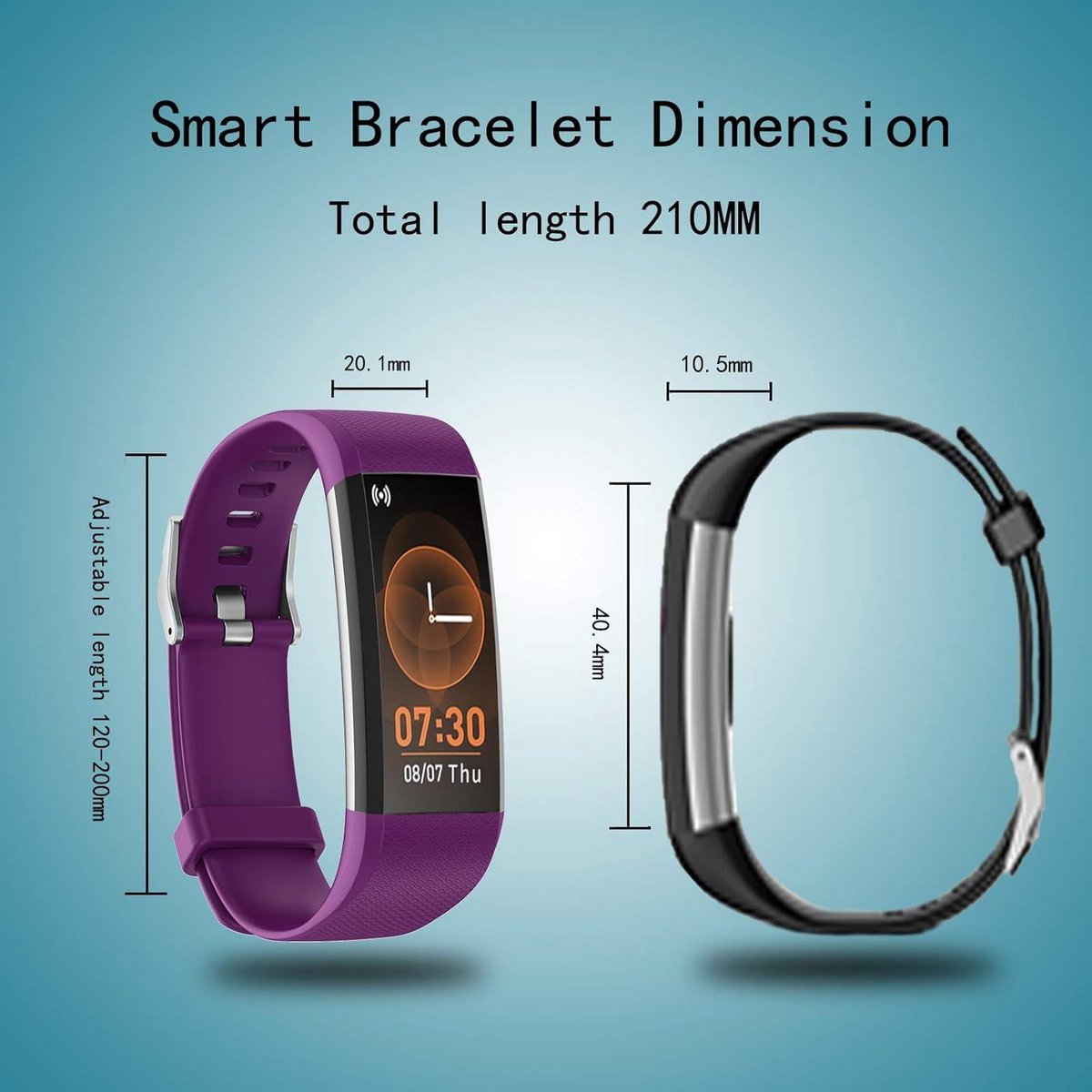 Sporthorloge Smartwatch Activiteitstracker Fitnesstracker Hartslagmeter iOS Android