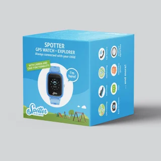 Spotter® GPS Kinderhorloge Explorer 4G Blauw