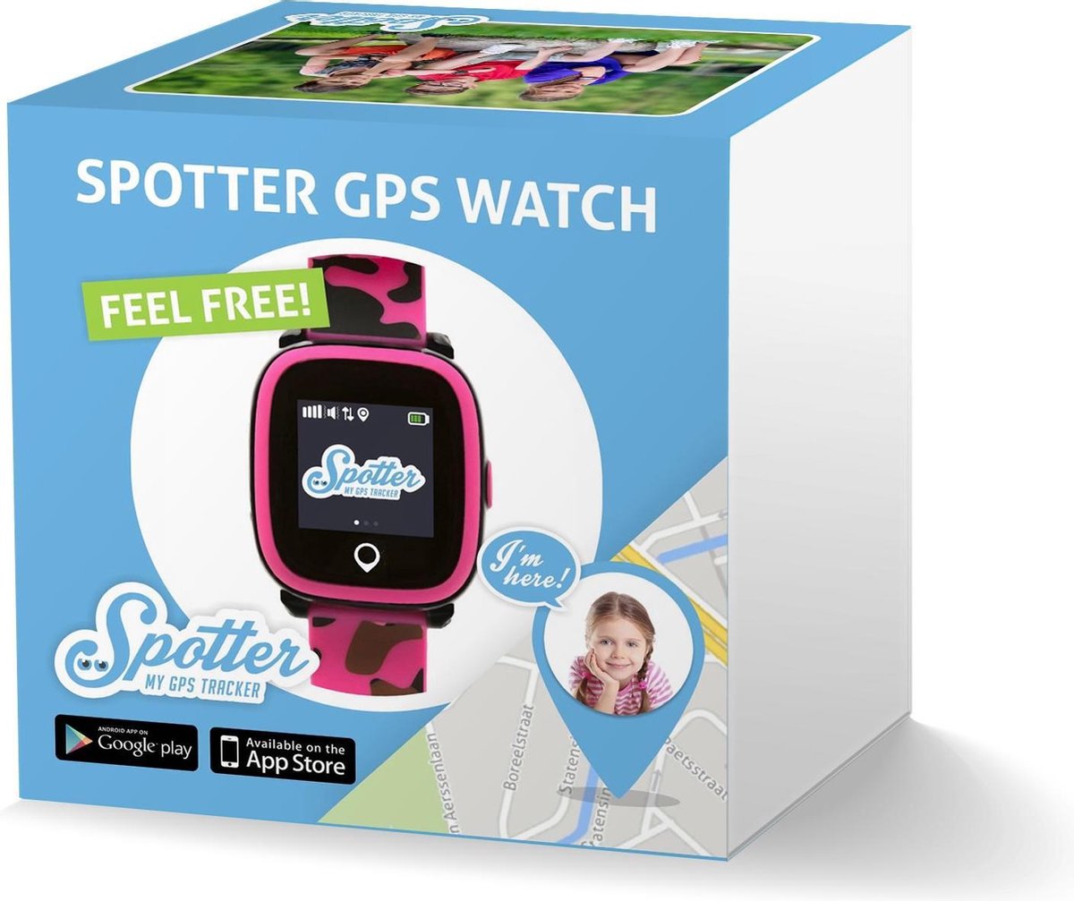 Spotter GPS Tracker Horloge Princess Pink