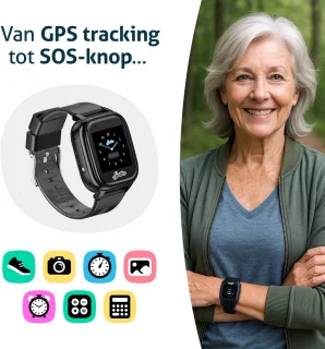 Spotter GPS Watch Senior 4G GPS Alarmhorloge voor Ouderen