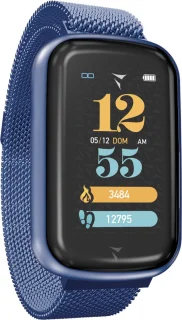 STEPS Metal Blue Smart Horloge