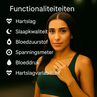 SyncGear Smart Ring - Slimme ring Maat 10, Goud