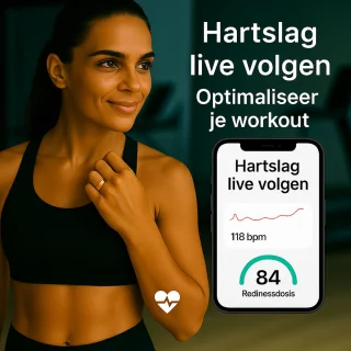 SyncGear Smart Ring - Slimme ring (Maat 7 / EU 54) - Goud