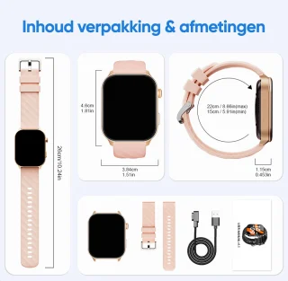 Synyq Axis GPS Smartwatch Rose