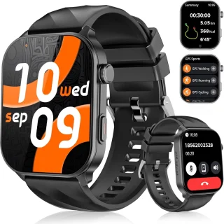 Synyq Axis GPS Smartwatch Unisex Zwart
