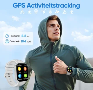 Synyq Axis GPS Smartwatch Zilver
