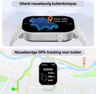 Synyq Axis GPS Smartwatch Zilver