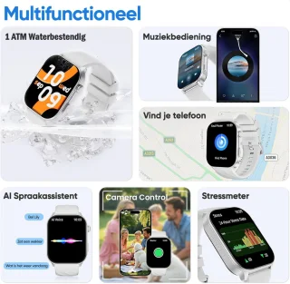 Synyq Axis GPS Smartwatch Zilver
