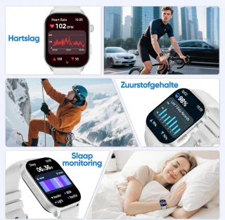 Synyq Axis GPS Smartwatch Zilver