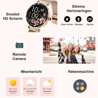Synyq Diamond Smartwatch Dames 39mm