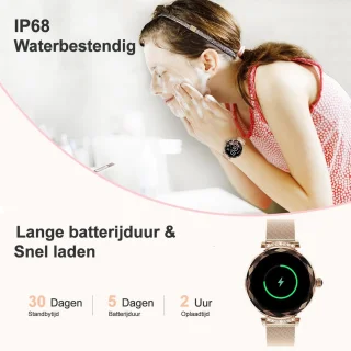 Synyq Diamond Smartwatch Dames 39mm