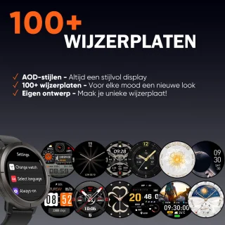 Synyq Evo Pro GPS Smartwatch Zwart