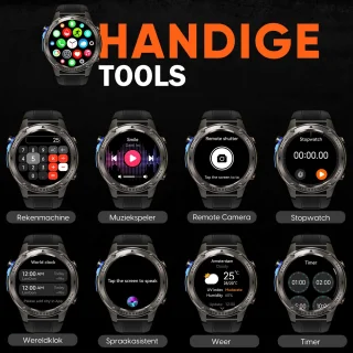 Synyq GPS Pro GPS Smartwatch Heren 1,43 inch AMOLED Sport Horloge