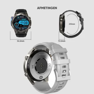 Synyq GPS Pro Smartwatch Heren 1,43 inch AMOLED