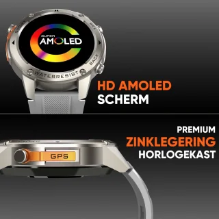 Synyq GPS Pro Smartwatch Heren 1,43 inch AMOLED