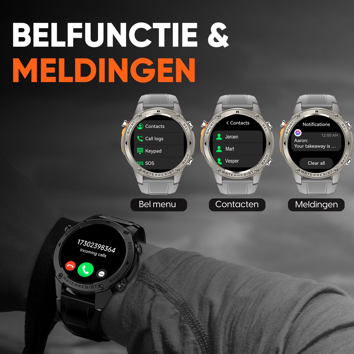 Wat vinden we goed aan de Synyq GPS Pro Smartwatch Heren 1,43 inch AMOLED
