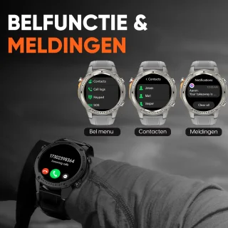 Synyq GPS Pro Smartwatch Heren 1,43 inch AMOLED