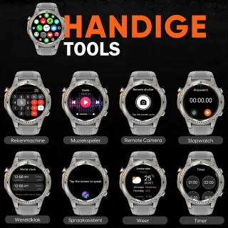 Synyq GPS Pro Smartwatch Heren 1,43 inch AMOLED