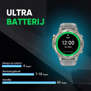 Synyq GPS Pro Smartwatch Heren 1,43 inch AMOLED