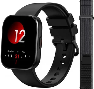Sytifro smartwatch dames zwart