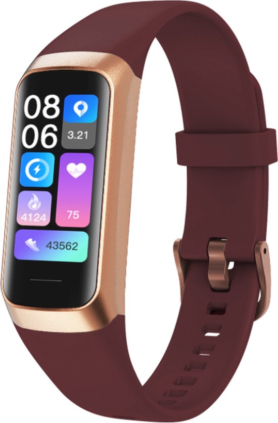 Tijdspeeltgeenrol Activity Tracker Amoled 2023 Paars Granaat