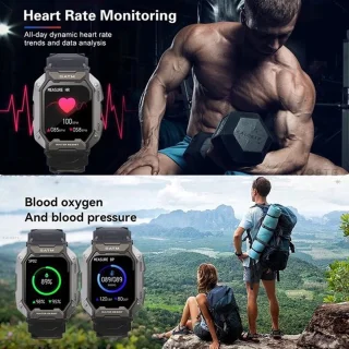 Tijdspeeltgeenrol Army smartwatch Groen/Cameo