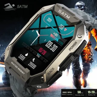 Tijdspeeltgeenrol Army smartwatch Groen/Cameo