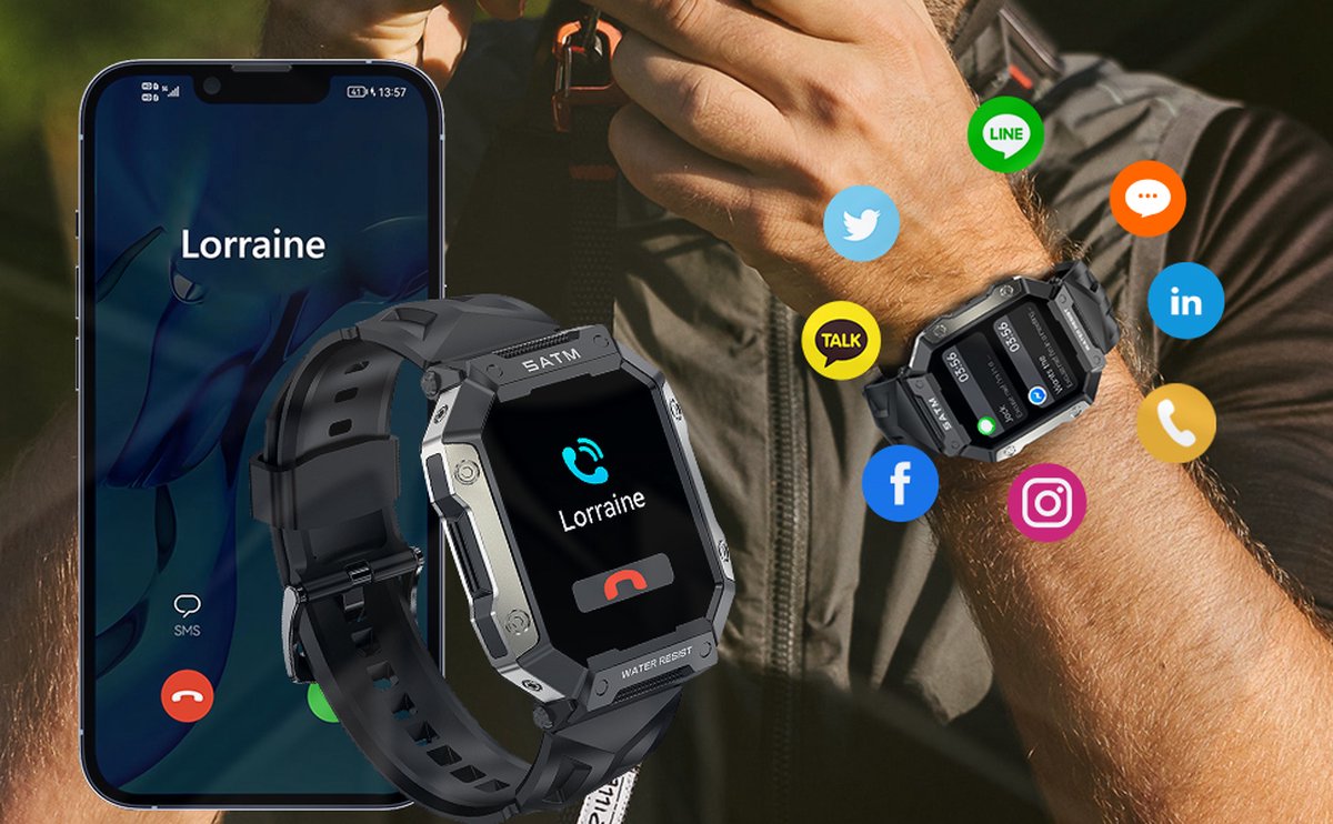 Tijdspeeltgeenrol PG Smartwatch Groen