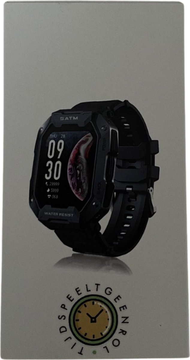 Tijdspeeltgeenrol PG Smartwatch Zwart