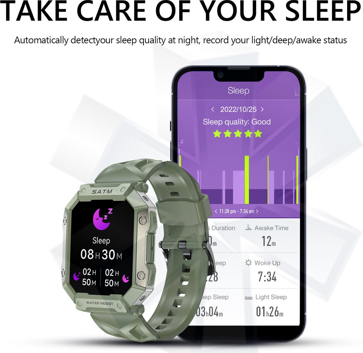 Tijdspeeltgeenrol PG Smartwatch Zwart