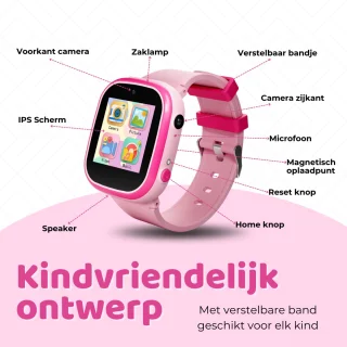 TinyPlay Smartwatch Kinderhorloge - Roze