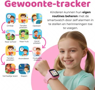 TinyPlay Smartwatch Kinderhorloge - Roze