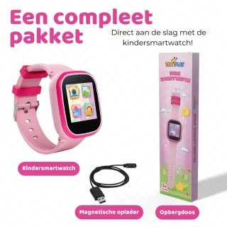 TinyPlay Smartwatch Kinderhorloge - Roze