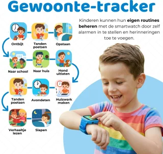 TinyPlay Smartwatch voor kinderen - Blauw