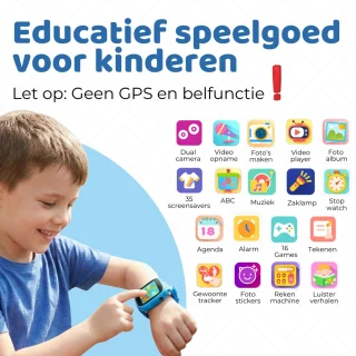 TinyPlay Smartwatch voor kinderen - Blauw