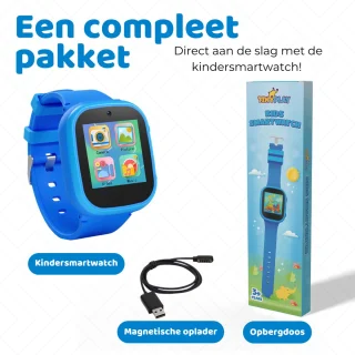 TinyPlay Smartwatch voor kinderen - Blauw