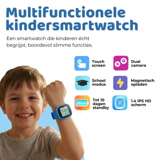 TinyPlay Smartwatch voor kinderen - Blauw