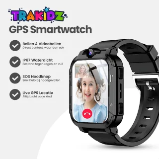 Trakidz Smartwatch Kinderhorloge Zwart