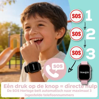 Traqio TRQ10 kinderhorloge Roze