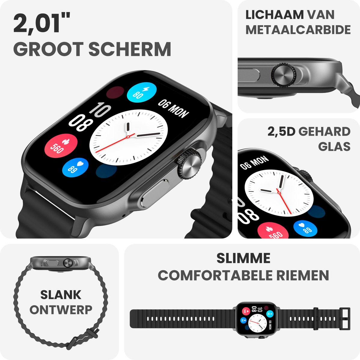 Wat vinden we goed aan de Trends S3 ULTRA Smartwatch Zwart