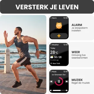 Trends S3 ULTRA Smartwatch Zwart